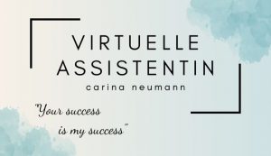 Logo virtuelle Assistentin Carina Neumann mit Slogan Your success is my success